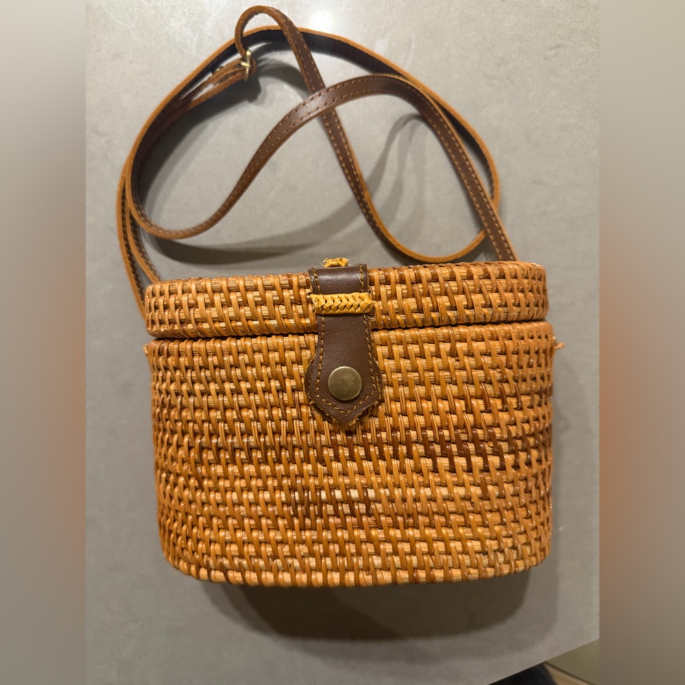Rattan Crossbody Bag